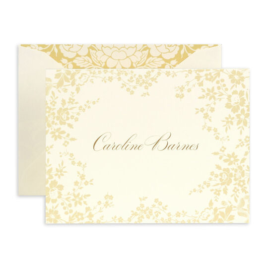 Amelie Damask Folded Note Cards